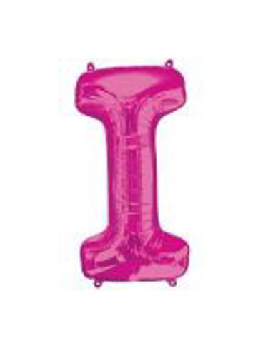 Picture of PINK LETTER I FOIL BALLOON